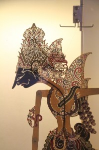 wayang puppet in the museum