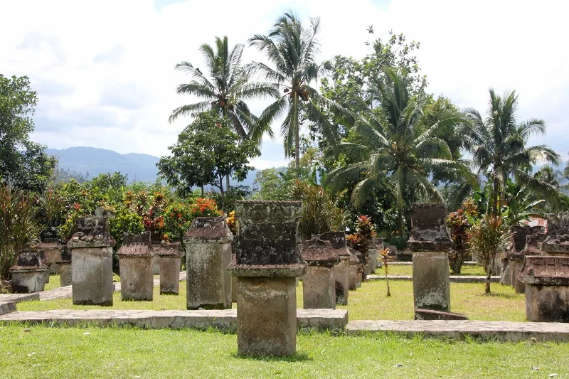 the cemetery