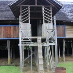 entry to the longhouse in Eheng