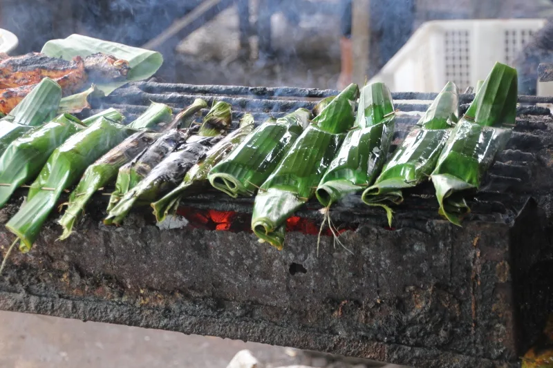 food stall in the Martapura market