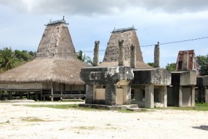 tombs in the middle of the village