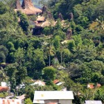 view of Kampung Tarung on the hill