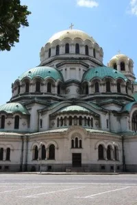 the Alexander Nevsky church, an imposing building