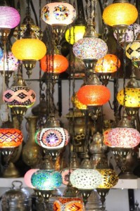 and colourful lamps, Grand Bazaar