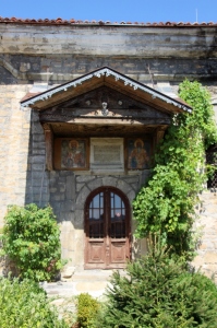unused entrance to the church