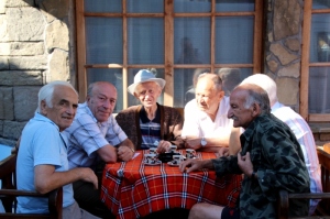group of Lovech residents on a terrace