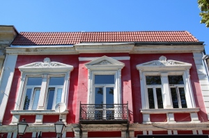 attractive facade of a Ruse turn-of-the-century house