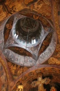 and all the way in the cupola