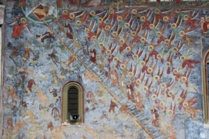 the Stairway of Virtue external fresco