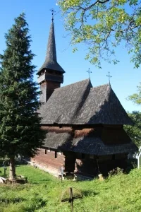 the wooden church in Poienile Izei
