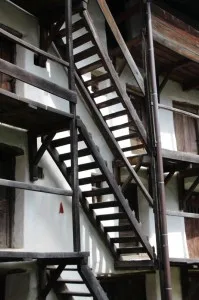 stairs connecting the floors