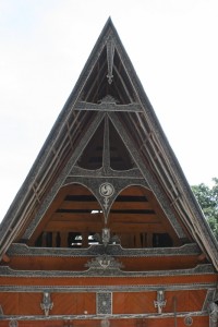 triangle gable of an Ambarita house