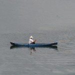 fishing canoe on Lake Toba