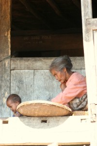 Woman in Lobu, one of the Ngada villages