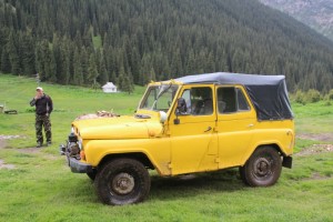 our Russian Jeep, and Marat, the driver-hero