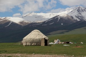 another yurt, in its proper surroundings