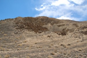 a meteorite crater, the biggest one of several in this valley