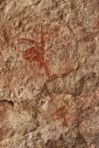 one of the paintings in the cave