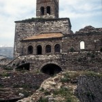 the clock tower of the old citadel of Gjirokaster