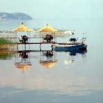 bar-bufet terrace over the Lake Ohrid