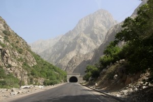 the entrance to one of the smaller tunnels along the road