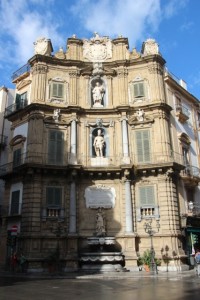 one of the four sides of Quattro Canti, the main intersection in Palermo