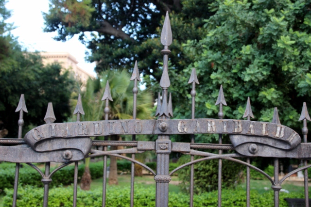 the fence of lovely Giardino Garibaldi