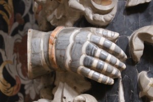 marble hands in the Monreale cathedral