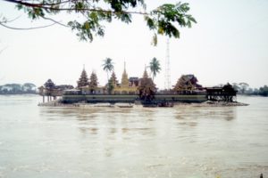 the Yele Paya, on an island in the river