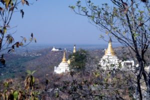 the view from the top of Sagaing Hill