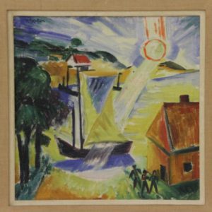 Max Pechstein: "Landscape with Rising Sun"