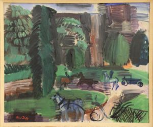 Raoul Dufy: "Rong-Point des Champs-Elysees in Paris"