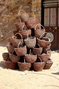 locally woven baskets