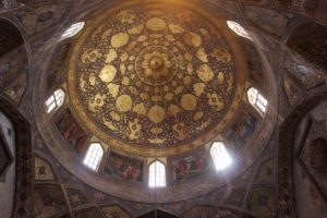 the interior of the Armenian Bethlehem church