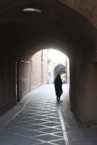 random alley in the old town of Yazd