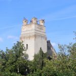 the tower of Saint Rudolph's Church in Banostor, next to the Quet winery